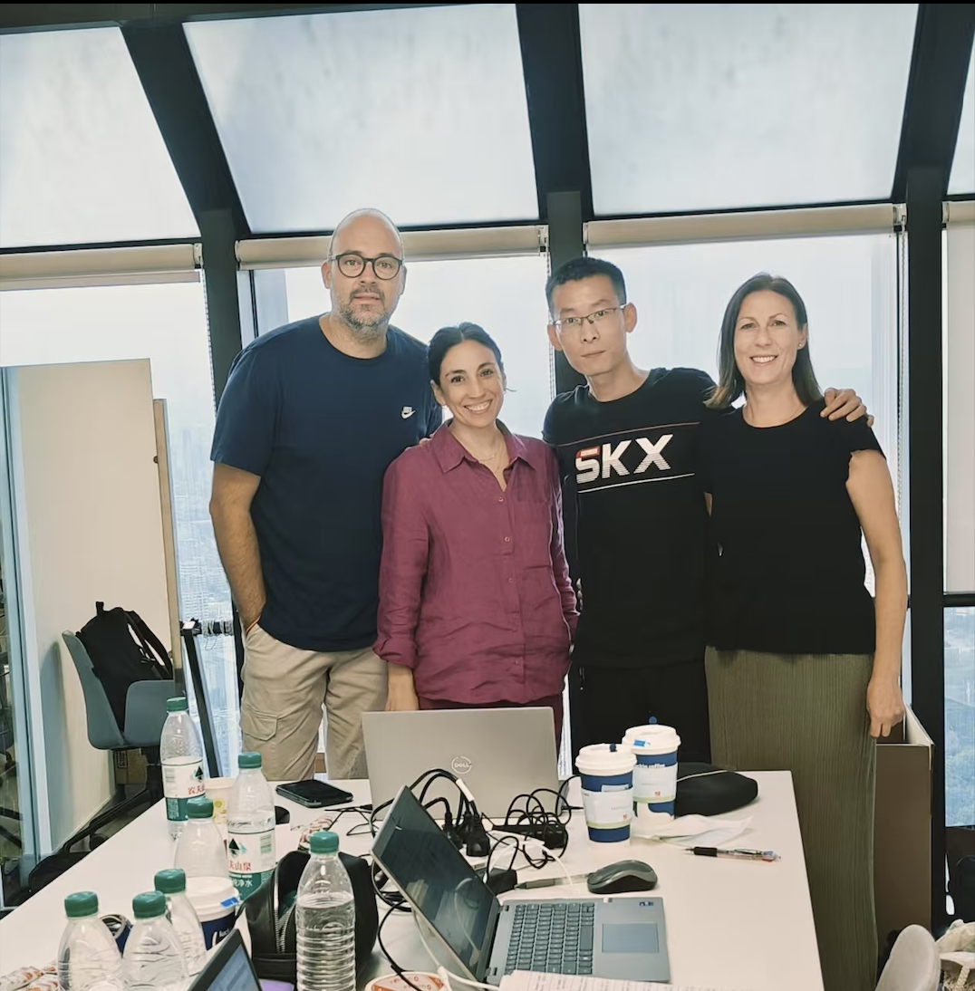 Group photo with brand team